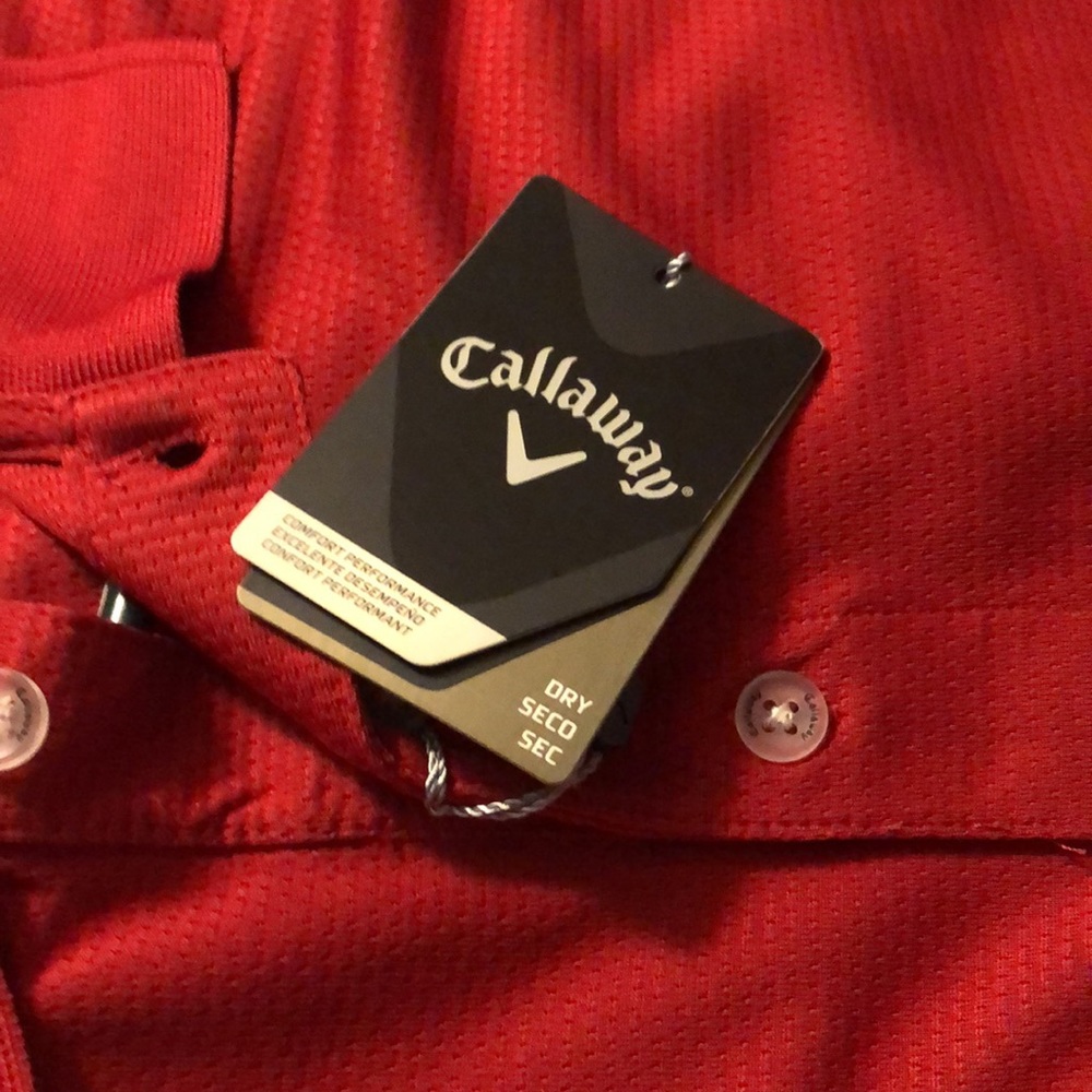 NWT Callaway Pullover 3 Button Polo Short Sleeve - Picture 6 of 6